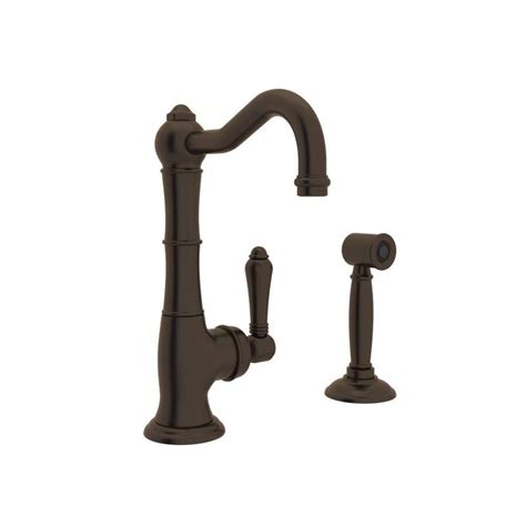 Browse kitchen sink faucets by style, finish, installation type, location and innovation. Rohl Country Kitchen Tuscan Brass 1-Handle Deck Mount High ...
