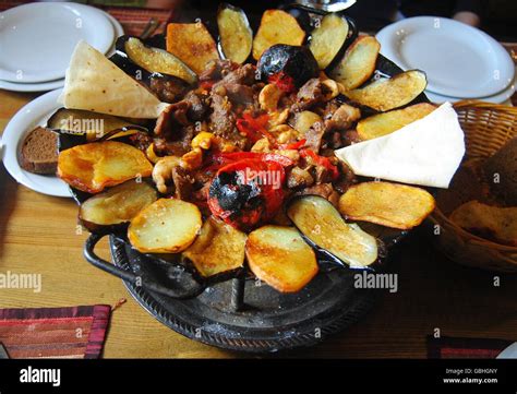 The Delicious Assorti Sac Dish At A Restaurant In Baku Azerbaijan