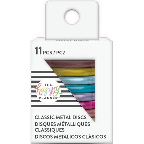 Happy Planner Medium Metal Expander Discs 11pkg Rainbow