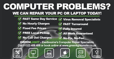 Laptop And Pc Computer Repairs In Eastbourne Greenlight Onsite