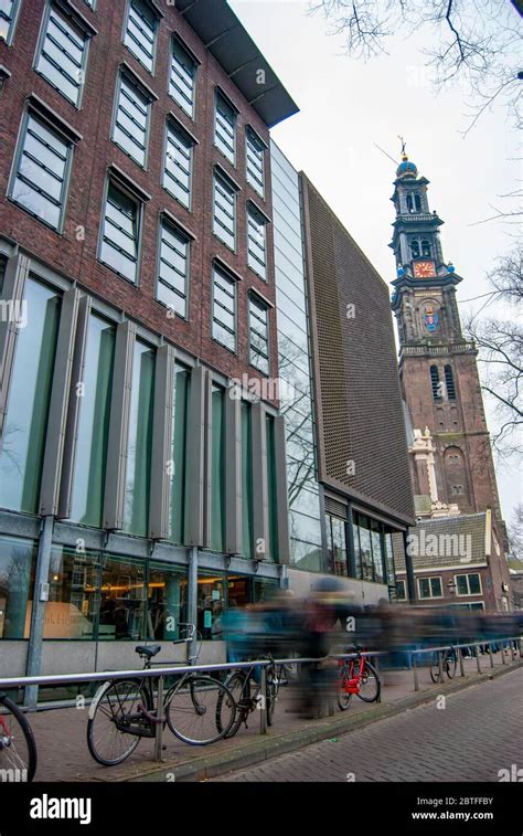 Das Anne Frank Haus Und Museum In Amsterdam Holland Stockfotografie