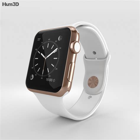 42mm series 2 rose gold apple watch with stainless steal wrist band. Apple Watch Edition 42mm Rose Gold Case White Sport Band ...