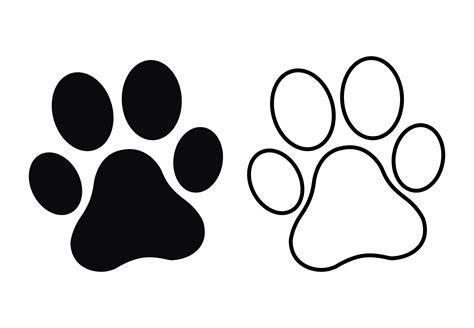 Paw Print Dog Or Cat Paw Icons ~ Creative Market