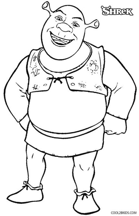 Hudtopics Shrek Printable Coloring Pages