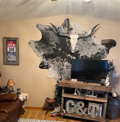 How To Hang A Cowhide On The Wall Western Decor Wall Hanging Decor