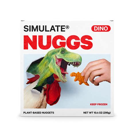 Simulate Nuggs Plant Based Dino Chicken Nuggets Oz Frozen