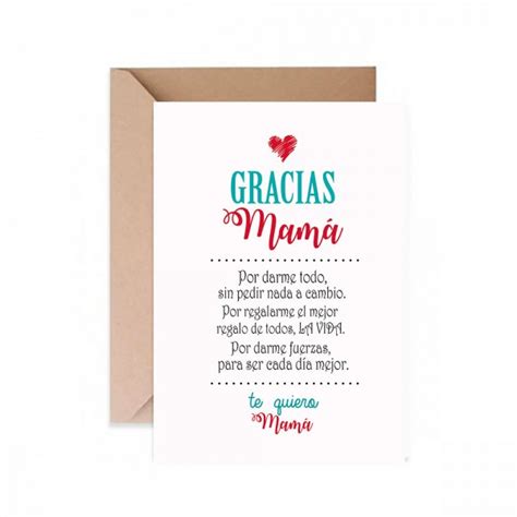 Tarjeta De Felicitación Gracias Mama