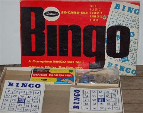 Vintage Bingo Set Whitman Bingo Game Vintage Game Fun Etsy