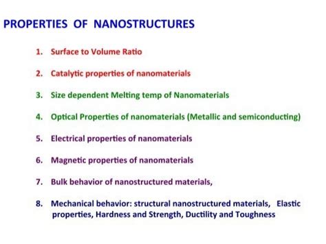 Chapter 4 Properties Of Nanomaterials