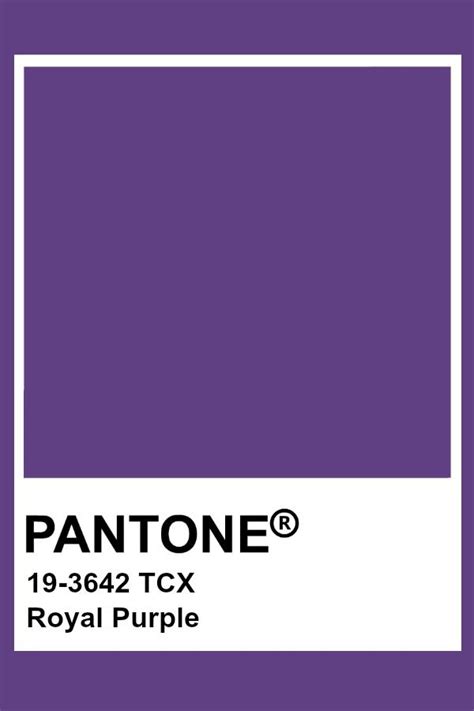 Pantone Royal Purple Paleta Pantone Pantone Tcx Pantone Palette