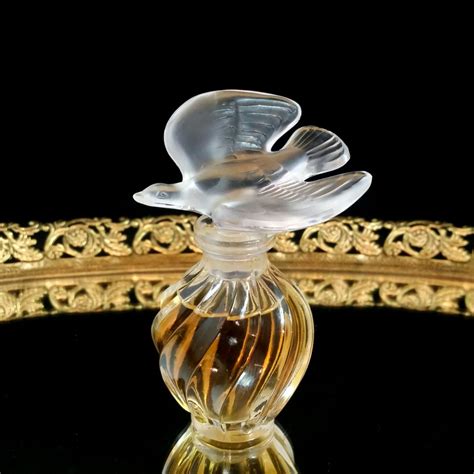 Lalique 1 Oz L Air Du Temps Parfume Vintage Nina Ricci Perfume Bottle