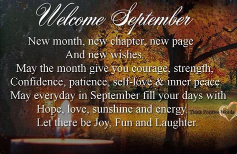 Welcome September Welcome September September Quotes Hello
