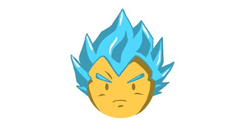 Comment Dessiner Un Emoji De Vegeta Ssj God Dragon Ball Super Youtube