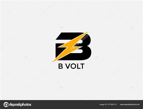 Volt Abstract Letter Modern Initial Tech Logo Design Stock Vector By