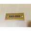 Laser CutZ  Brass Metal Tags Fiber Engraved For LaGuardia