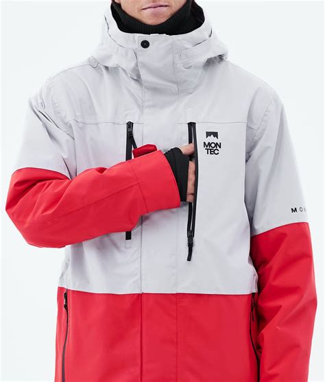 Montec Fawk 2021 Mens Ski Jacket Light Greyred