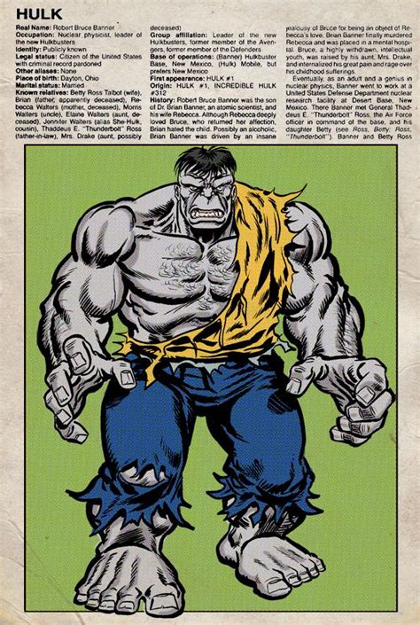 Marvel Handbook Grey Hulk By Soulman Inc On Deviantart Marvel Comics
