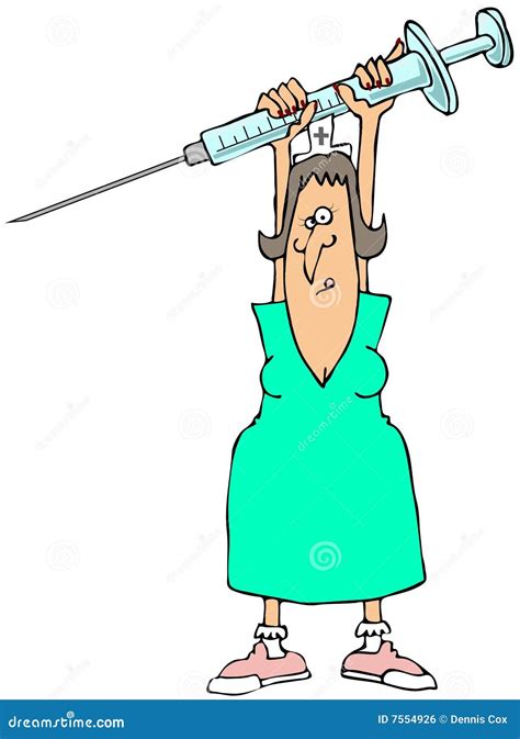 Nursing With Syringes Clipart