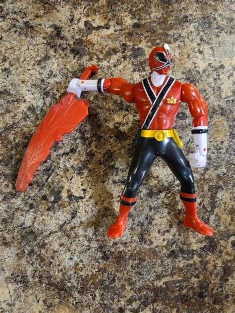 2012 POWER RANGERS Super Samurai Red Ranger Fire 6 With Sword Action