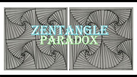 How To Draw Complex Zentangle Paradox Design For Beginners Doodle Art