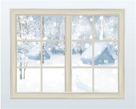 Best Snow Window Illustrations Royalty Free Vector Graphics And Clip Art