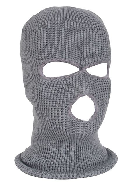 Men Women 3 Holes Full Face Mask Balaclava Hat Cap Sas Style Knitted