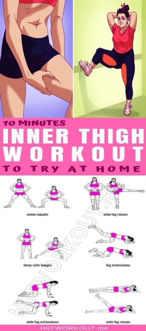A Minute Inner Thigh Workout To Try At Home Inner Thigh Workout