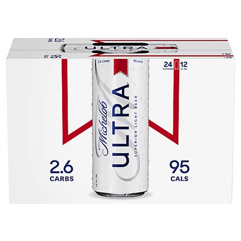 Michelob Ultra Light Beer 24 Pack Beer 12 Fl Oz Cans Lagers