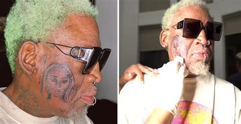 Dennis Rodman Shocks Fans By Getting Enormous Tattoo Of Girlfriend On