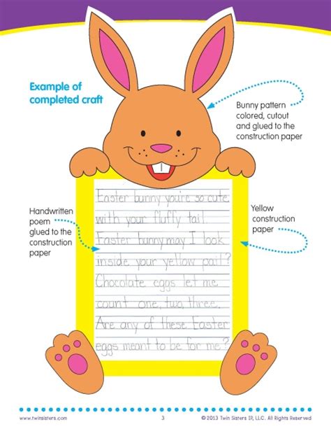 Sending sweet easter wishes to friends and family is a typical part of the holiday festivities, so to help you craft the best easter wishes to write in an easter card (or to send in a text. Easter Bunny Writing Activity - Kim Mitzo Thompson