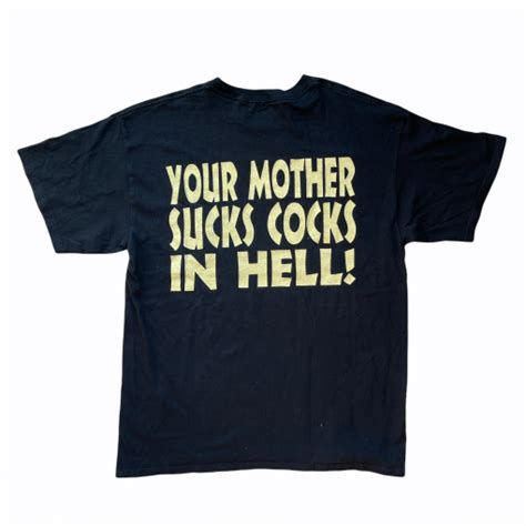 Vintage Super Rare Early 2000s The Exorcist Movie “your Mother Sucks Cocks In Hell” T Shirt