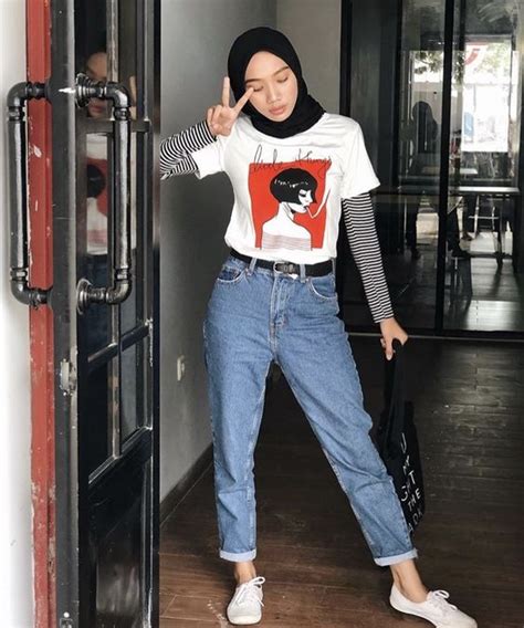Viral 8 Ootd Baju Biru Dongker Hijab Terfavorit Daily Outfit Kece