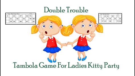 tambola game for ladies kitty party double trouble youtube