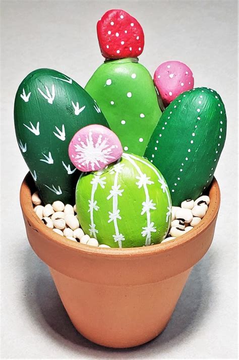 Painted Rock Cactus Garden Craft Woo Jr Kids Activities Children