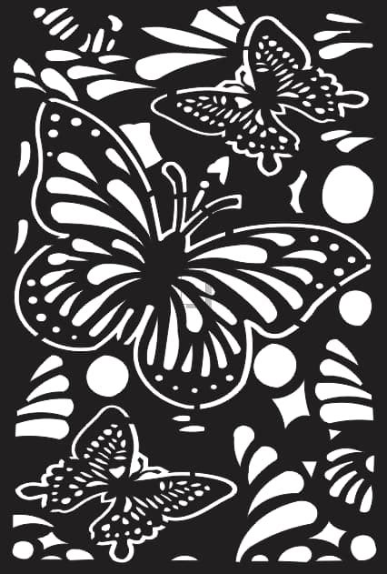 Butterfly CNC Plasma Cutting Panel Design DXF File Free Vector