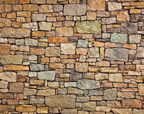 48 Wallpaper Stone Wall Effect