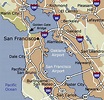 Map of San Francisco airport and surrounding area - Map of San ...