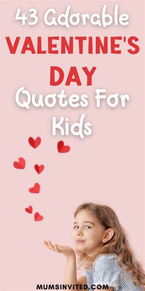 Cute And Sweet Valentine Quotes For Kids Valentines Sayings For Kids