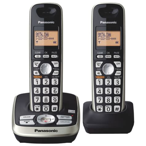 Panasonic 2 Handset Dect 60 Plus Cordless Phone With Answering Machine