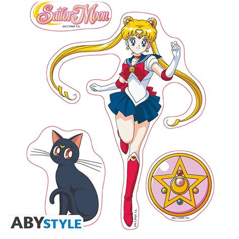 Sailor Moon Stickers 16x11cm 2 Sheets Sailor Moon Abysse Corp