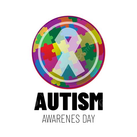 Autism Awareness Day Vector Png Images Autism Awareness Day Colorful