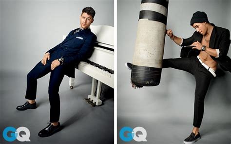 nick jonas rocks double breasted suits for gq february 2015 photo shoot