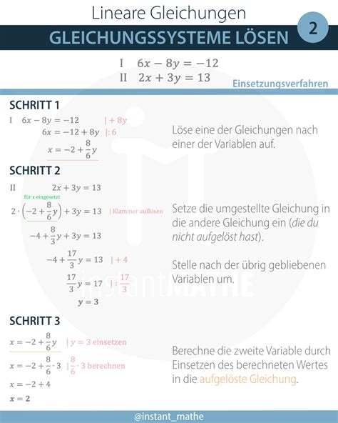 Lineare Gleichungssysteme Instantmathe