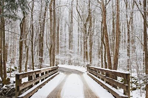 42 Smoky Mountain Winter Scenes Wallpaper On