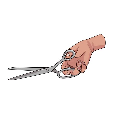 Hand Holding Scissors Hand Scissor Holding Png Transparent Clipart Image And Psd File For