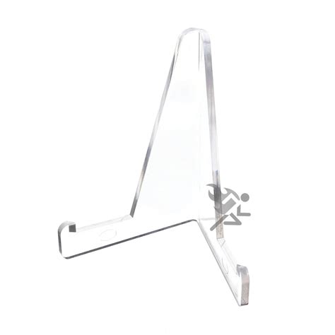 3 3 8 clear acrylic display stand easels with 3 4 shelf qty 3