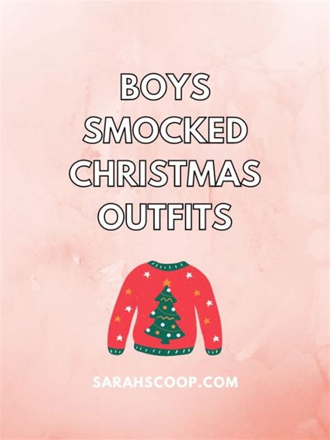 10 Boys Smocked Christmas Outfits Sarah Scoop