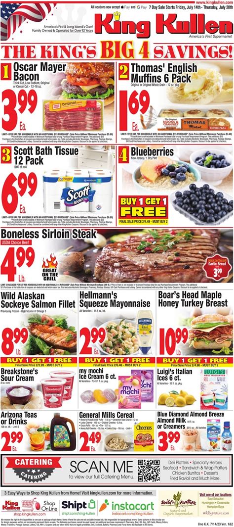 King Kullen Weekly Circular 72823 8323 Ad Preview