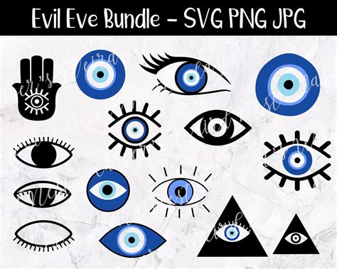 Evil Eye Bundle Svg Png  Digital Cut File Commercial Use