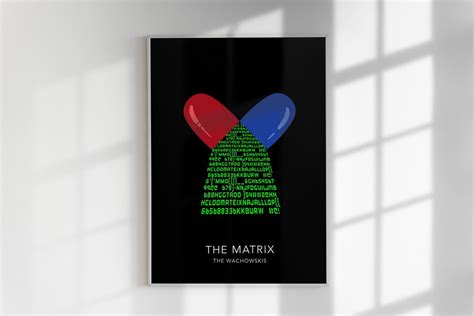 The Matrix Minimalist Poster The Matrix Poster Minimalist Poster Retro